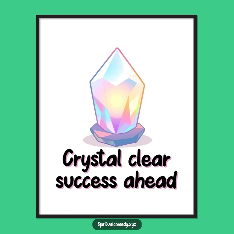 Free Printable Wall Art: Luminous Crystal Radiance, Downloadable Zen Light Decor