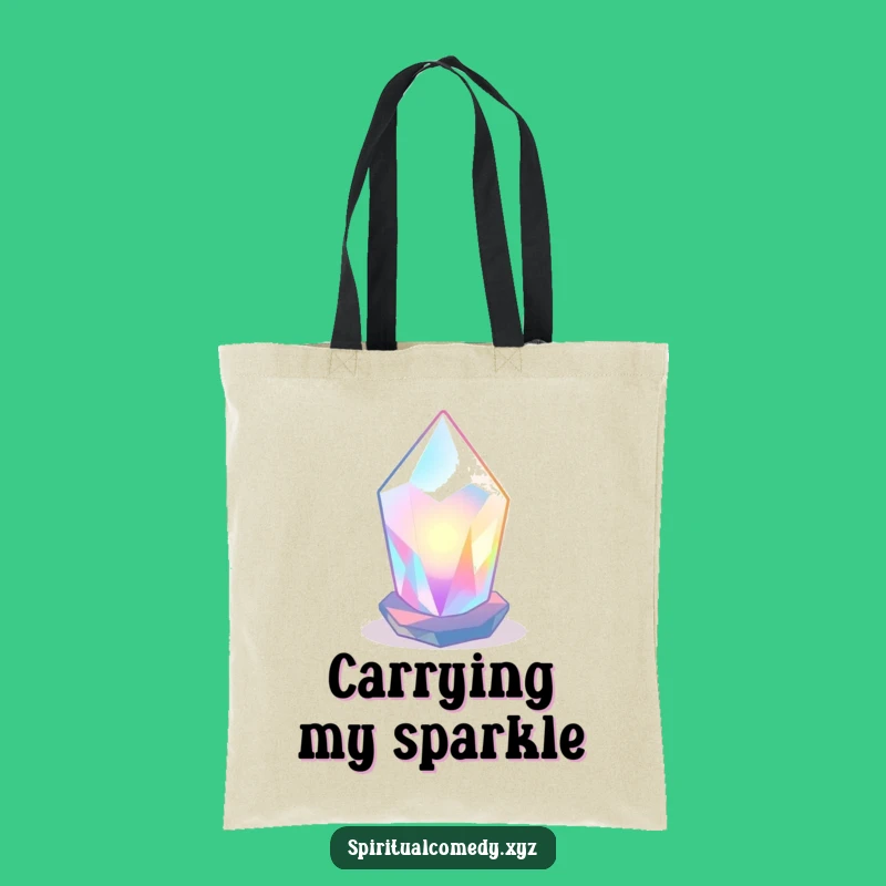 Funny Crystal Tote Bag - Luminous Zen Carry-All Gift